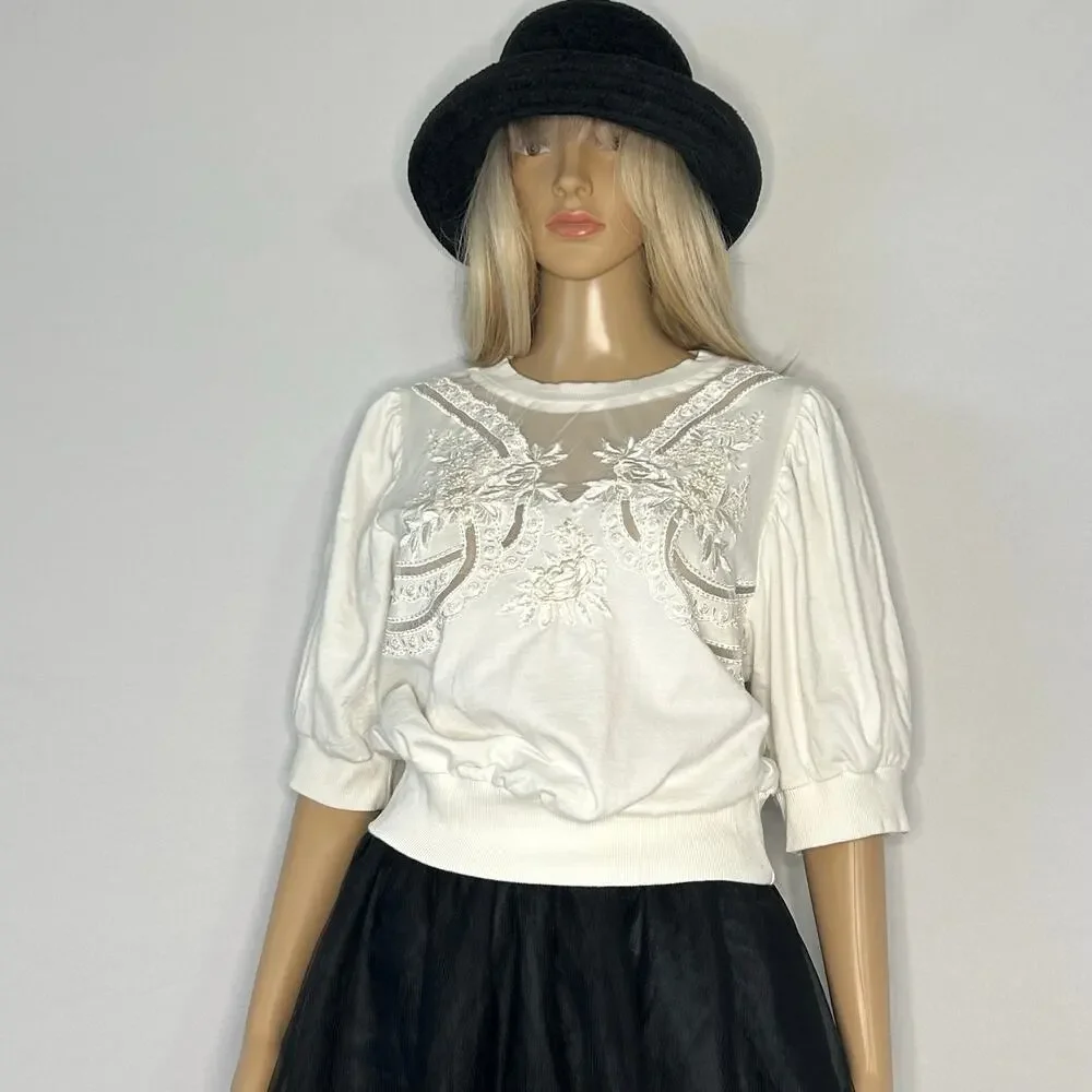 Anthropologie romantic pullover